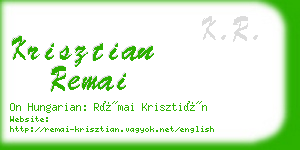 krisztian remai business card